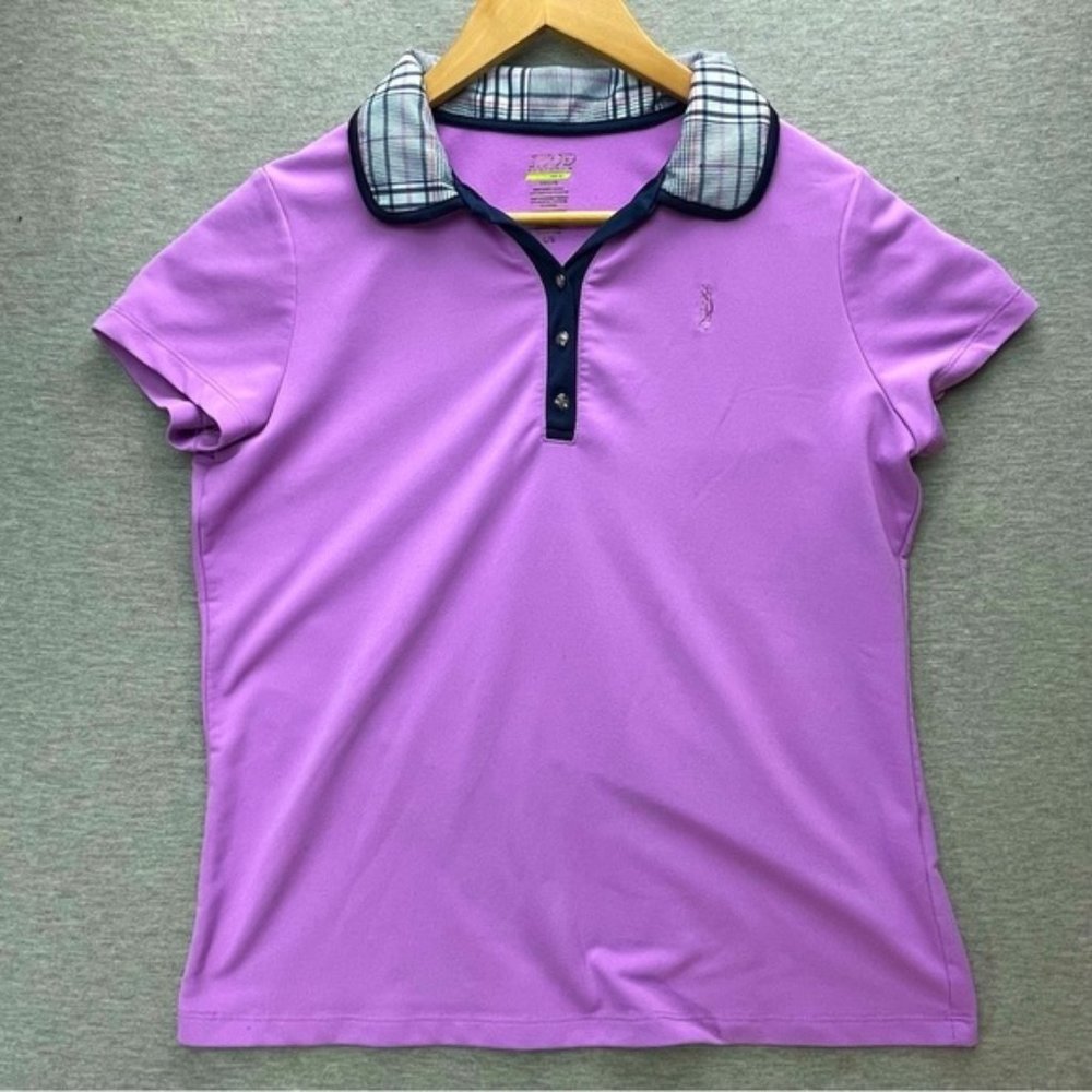 Izod Womens XL Cool FX Purple Golf Shirt Size Large